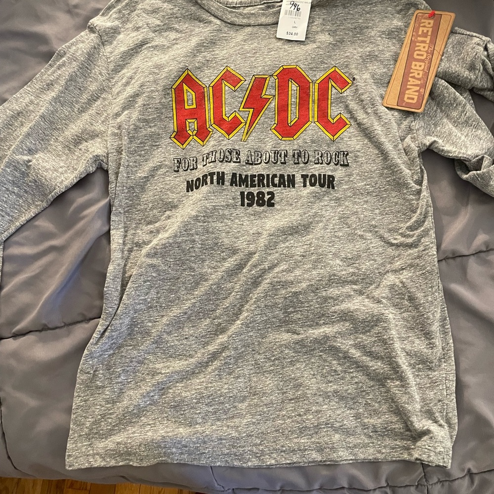 Women’s large AC/DC shirt.